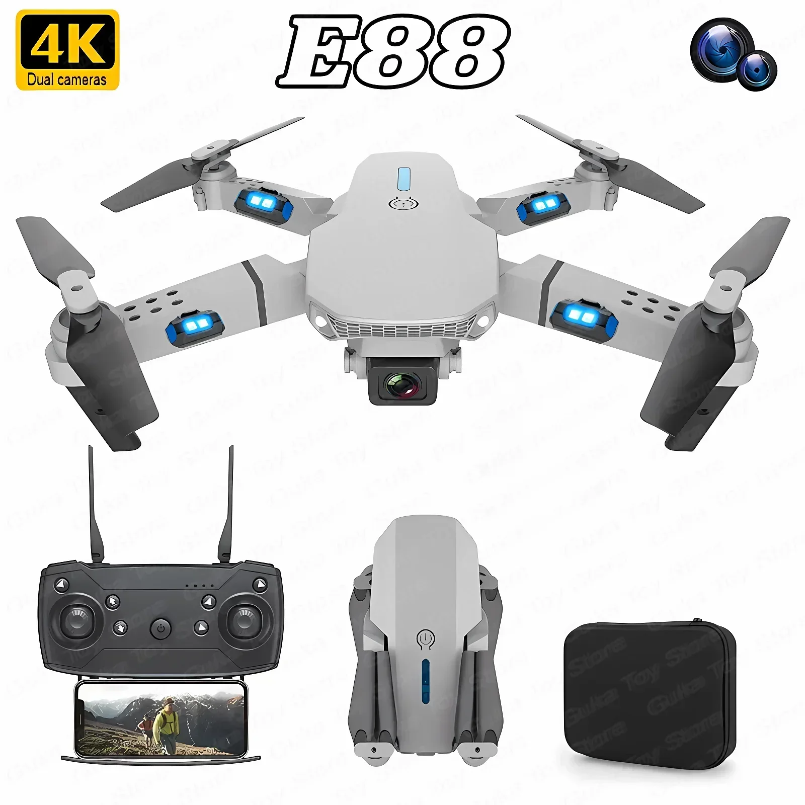 Drone Camera Hd - E88 Pro WIFI FPV Drone Geniş