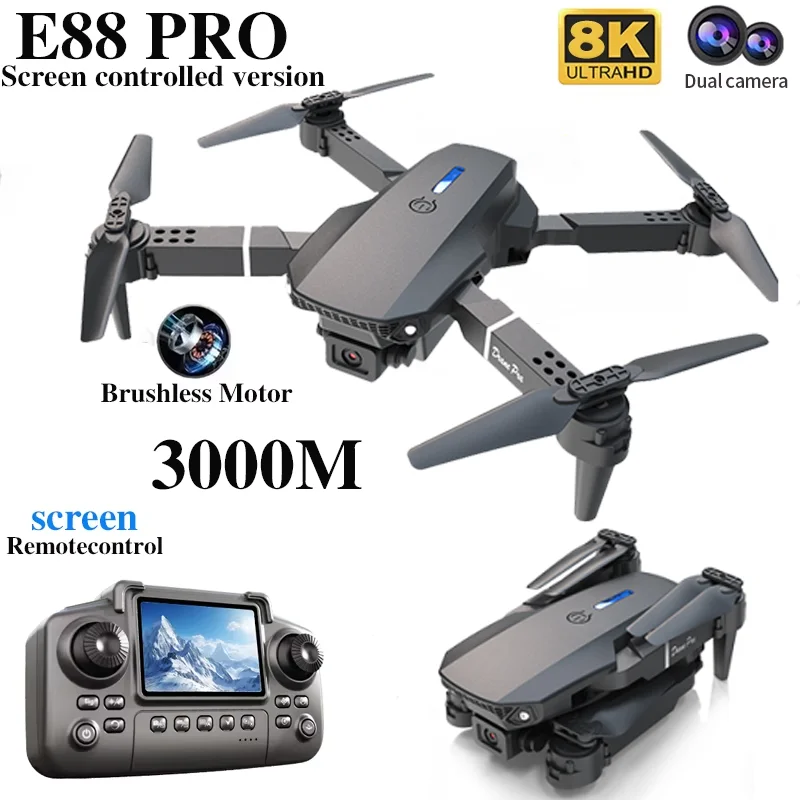 Profesyonel E88 PRO Drone, Ekr - Drone Camera Hd incelemesi ve fiyatı