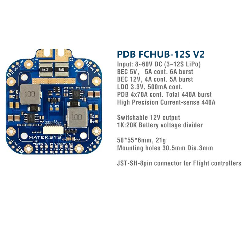Matek System XCLASS PDB FCHUB- - Drone Camera Thermal incelemesi ve fiyatı